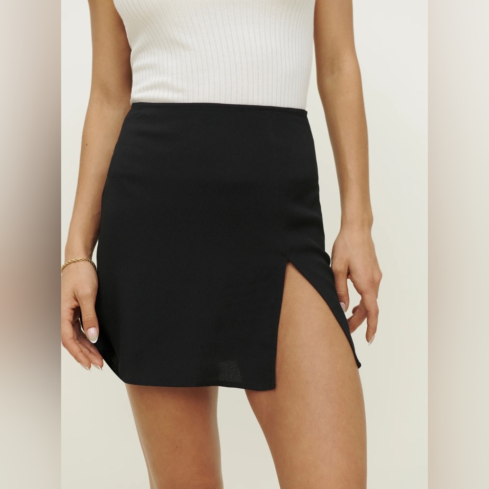 Reformation Black Margot Skirt Size 4